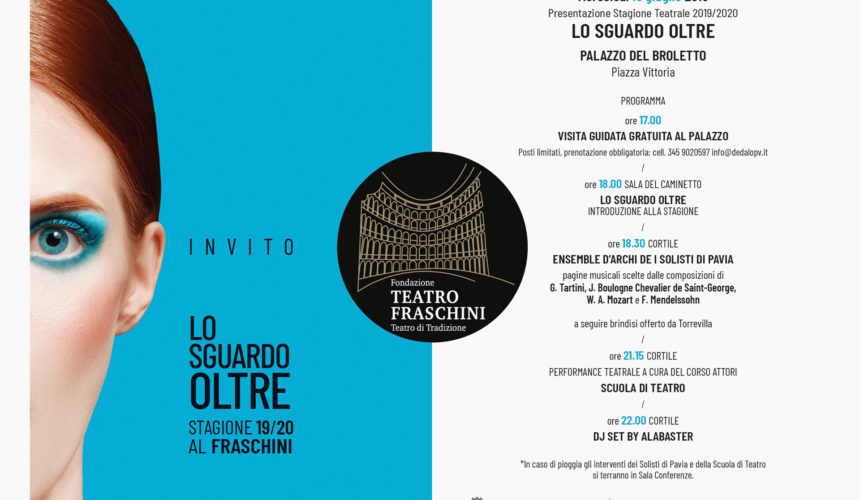 Presentazione STAGIONE TEATRALE 2019/2020 – Palazzo del Broletto – 19 giugno