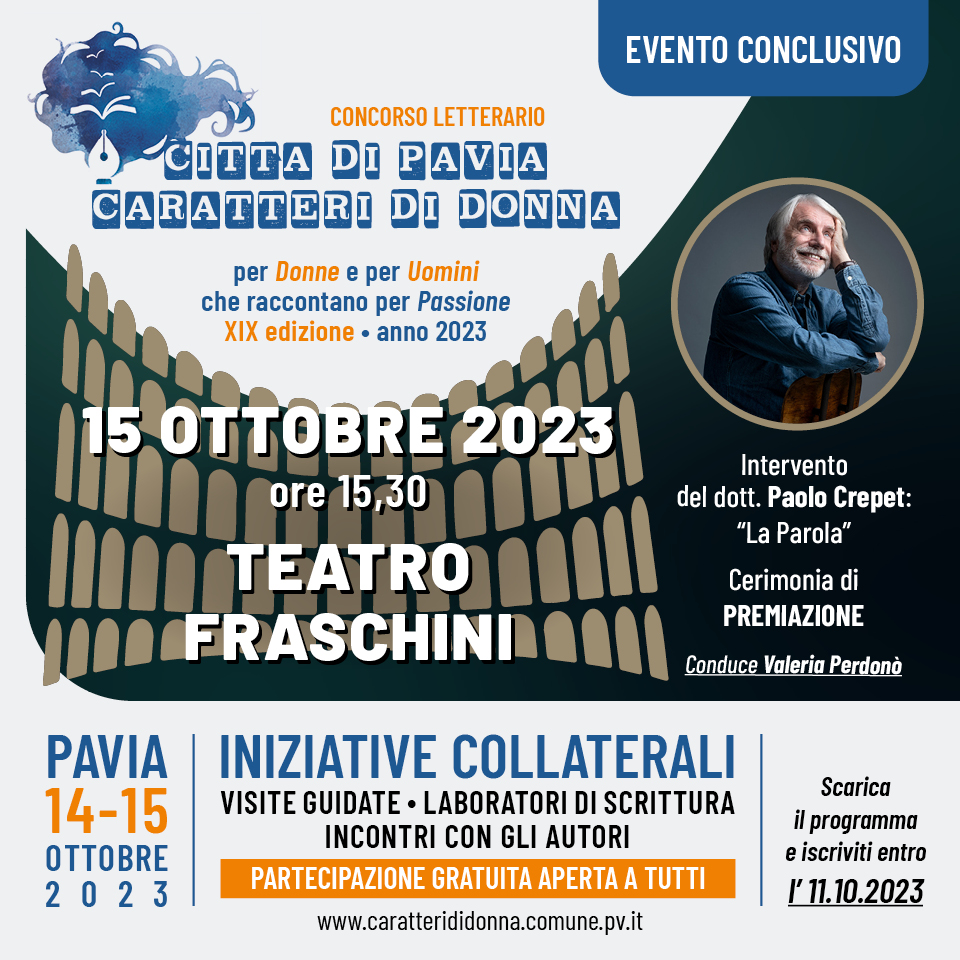 Concorso letterario “Caratteri di Donna”: eventi gratuiti a Pavia per celebrare la scrittura