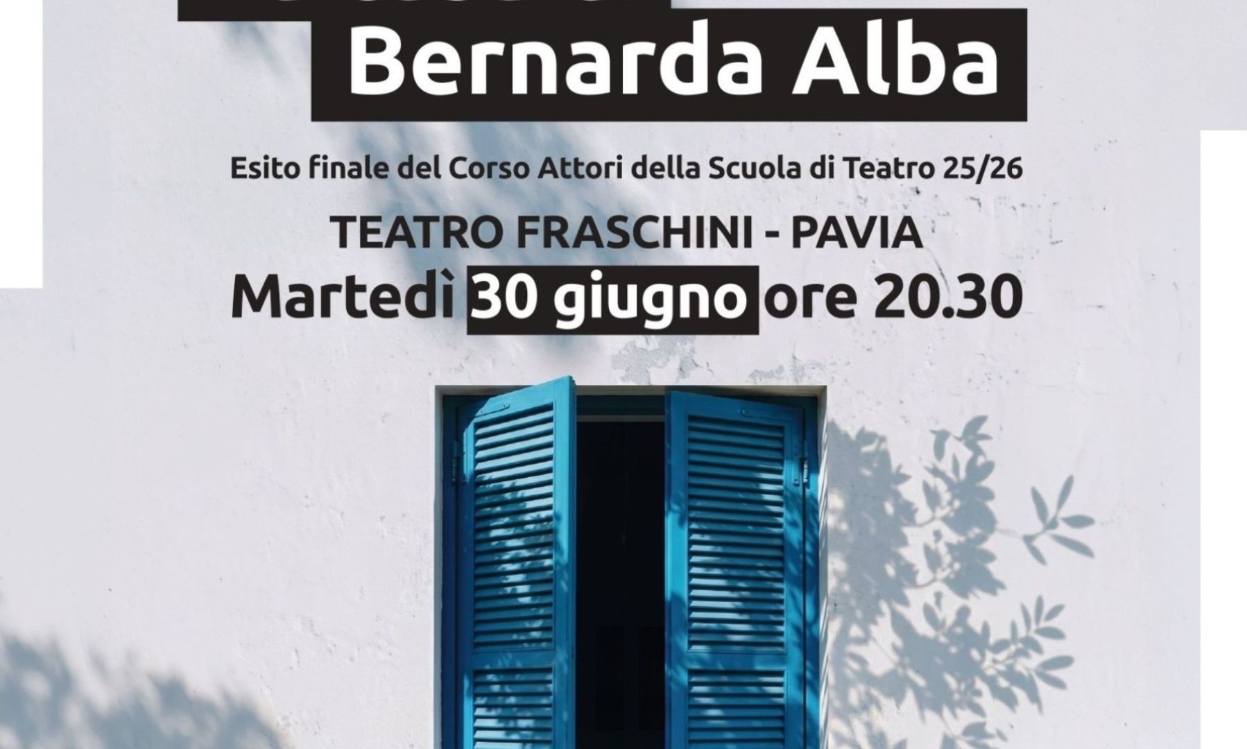 La Scuola di Teatro porta in scena La casa di Bernarda Alba